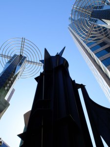 Figure 2: the gates of the Zanja Madre public art installation